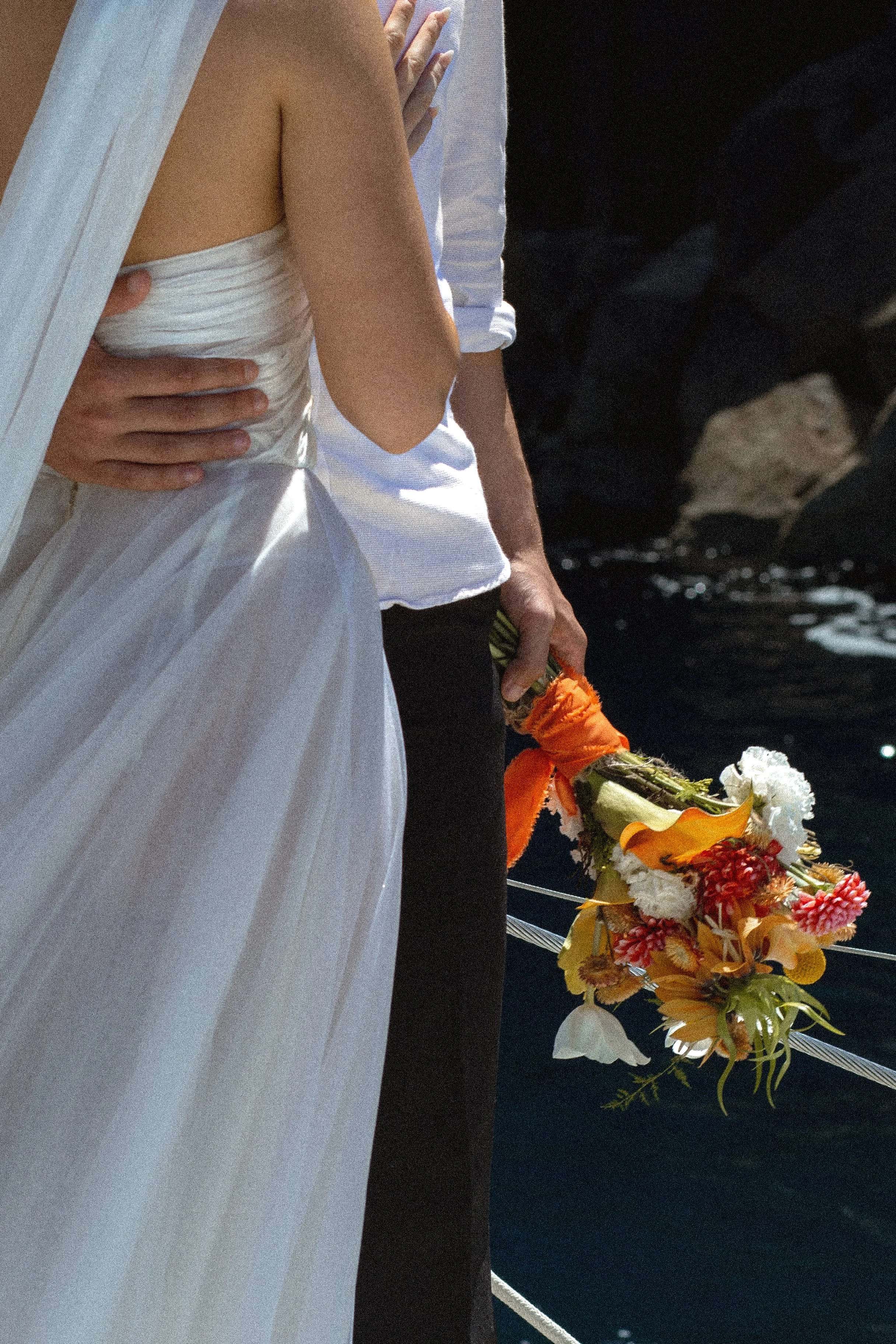Sailing adventure elopement on the island of Milos in Greece. Destination elopement photography