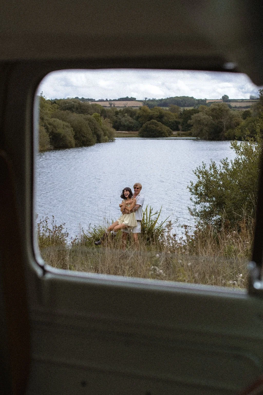 Couples engagement prewedding photoshoot in The Cotswolds, UK. Cinematic and storytelling photography