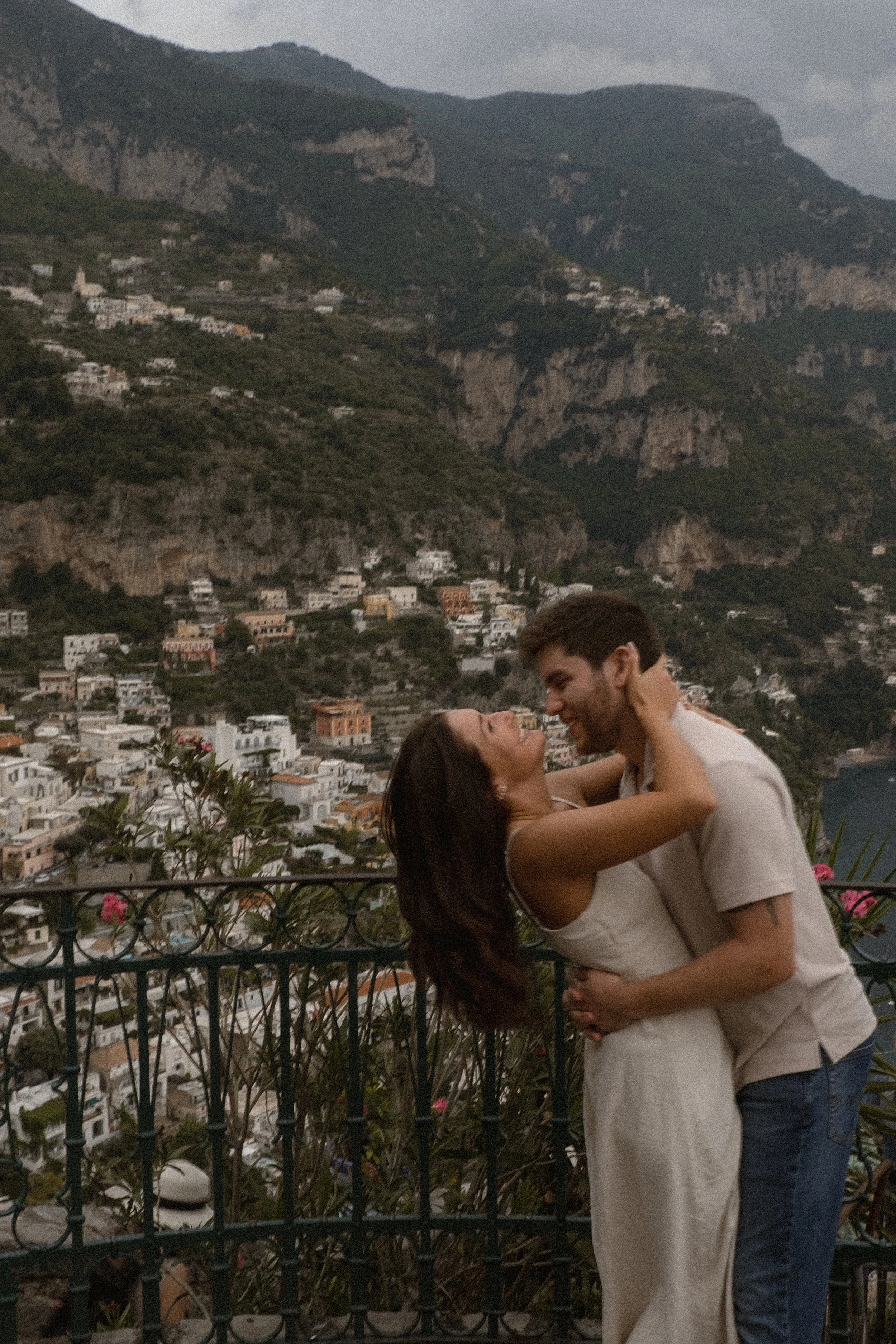 Prewedding photoshoot in Positano on the Amalfi Coast, Italy. Destination wedding photographer