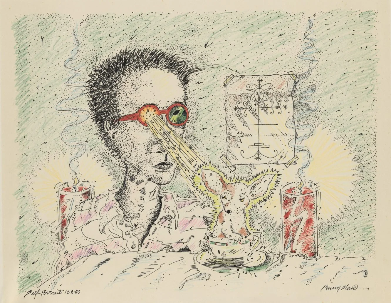 a self-portrait by bunny Matthews