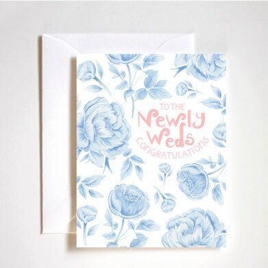 To the Newly Weds Congratulations Card