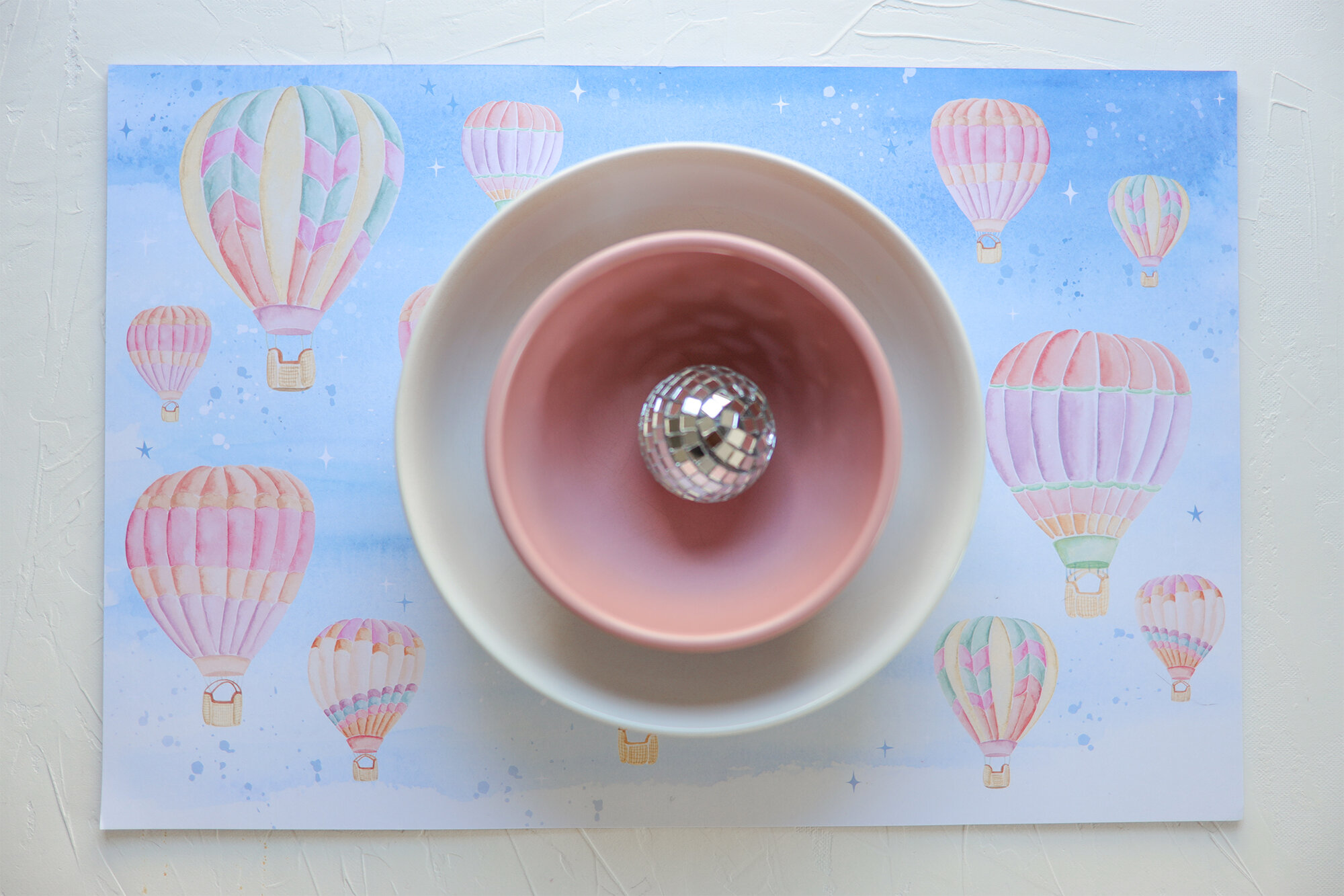 Hot Air Balloon Paper Placemats
