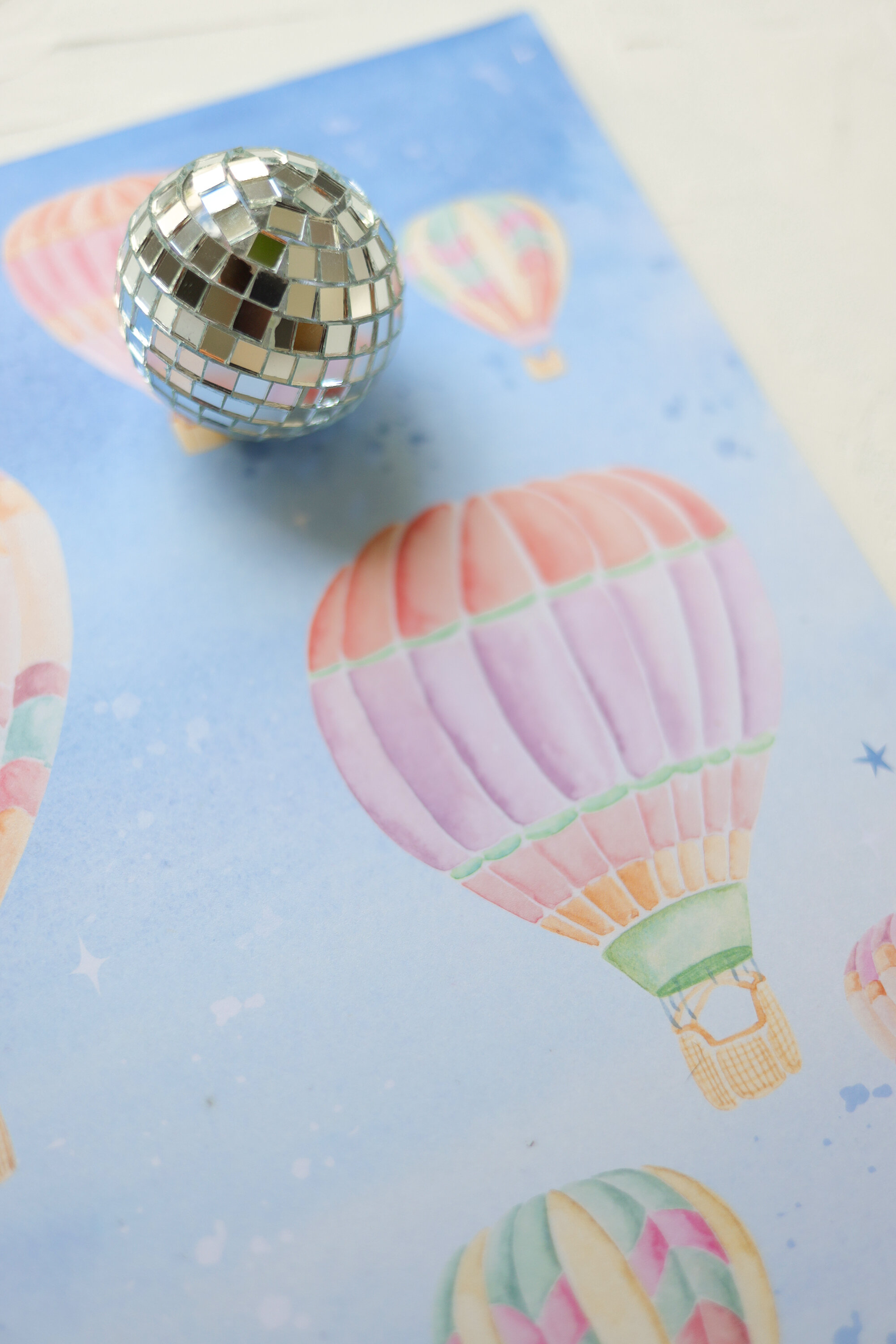 Hot Air Balloon Paper Placemats