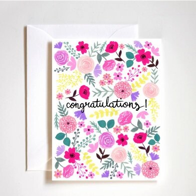 Floral Congratulations Card