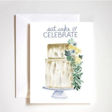 Eat Cake and Celebrate Card