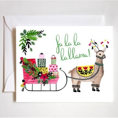 fa la la la llama! Holiday Card