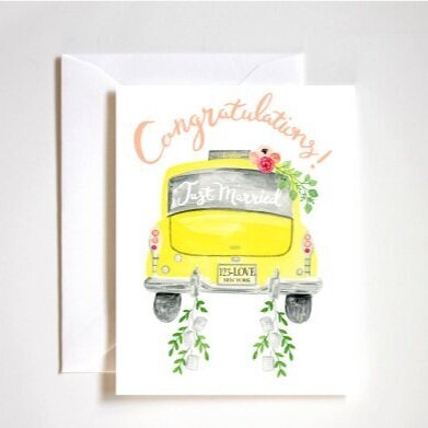 Congratulations! Just Married Card