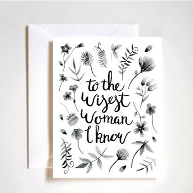 to the wisest woman i know card