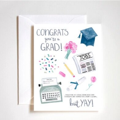 congrats you're a grad card