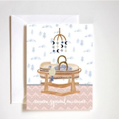 someone special has arrived card