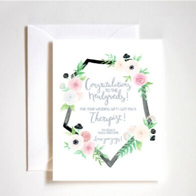Congrats to the Newlyweds Card