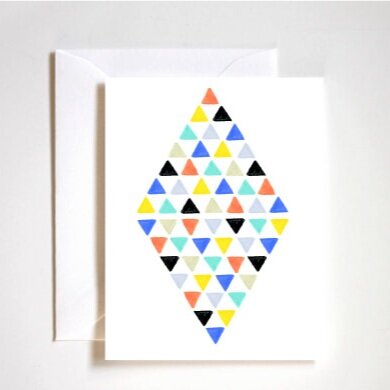 Retro Triangle Everyday Card