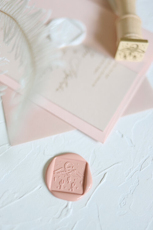 custom wax seal stamps — Stephanie Tara Stationery