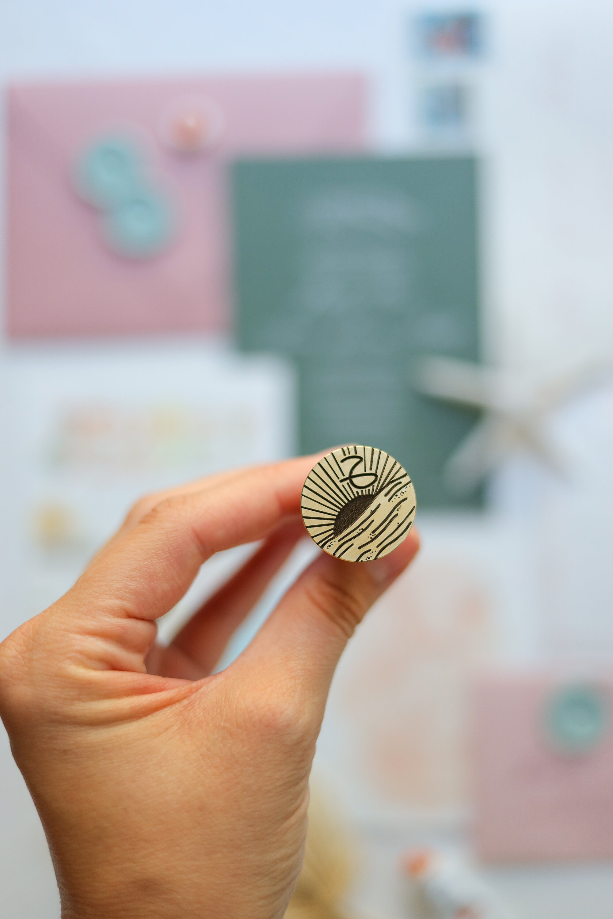 custom wax seal stamps — Stephanie Tara Stationery