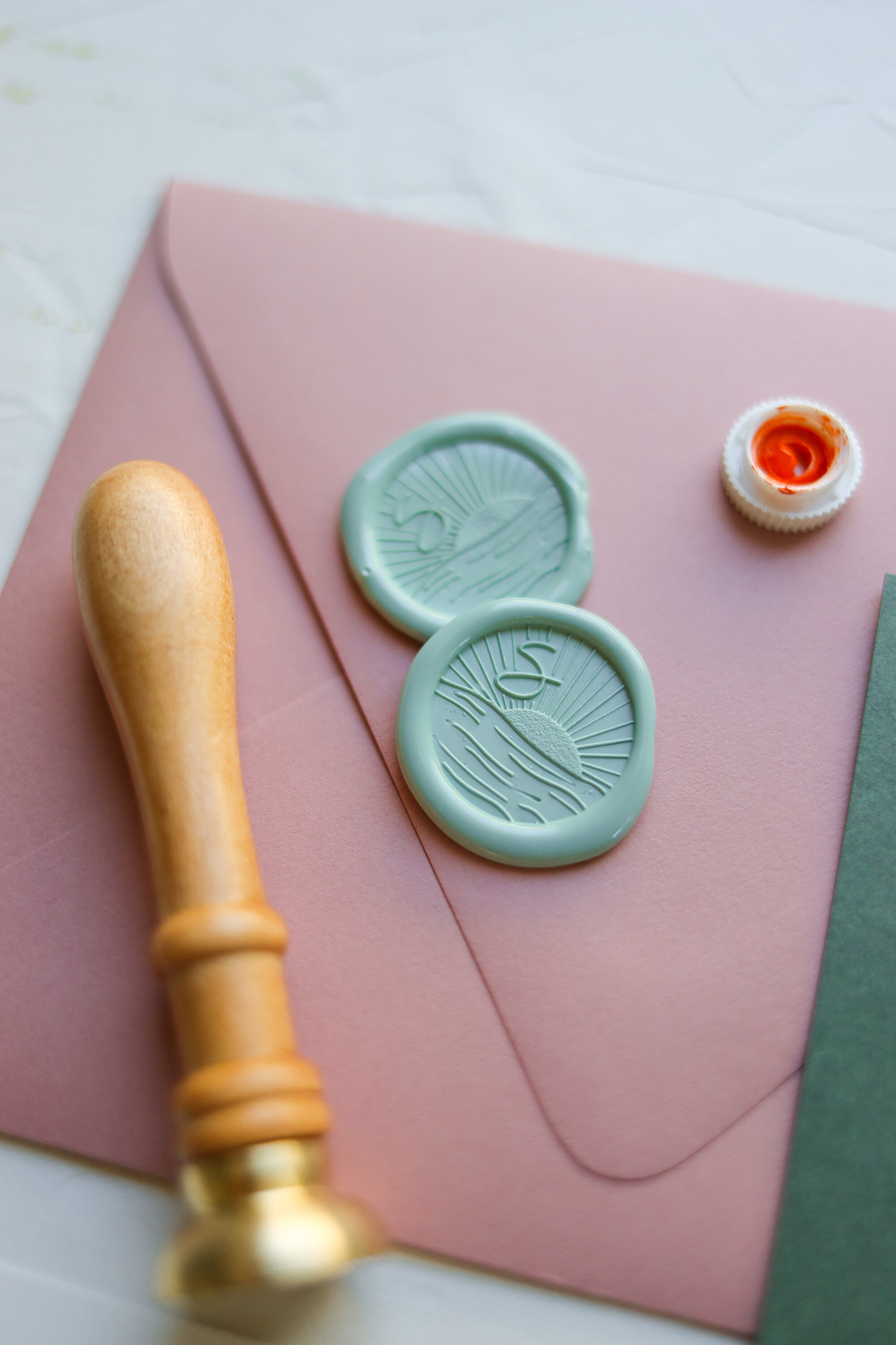 custom wax seal stamps — Stephanie Tara Stationery