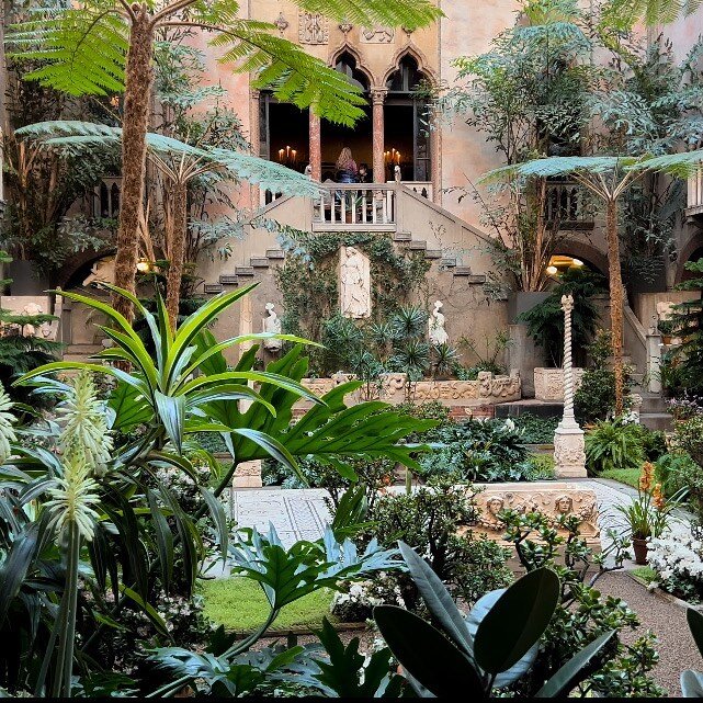 Spent time today at my favorite place, the Isabella Stewart Gardner Museum. In the winter it&rsquo;s a particularly lovely change of pace given the greenery. Isabella was such an interesting person, and she left behind an amazing legacy in the form o