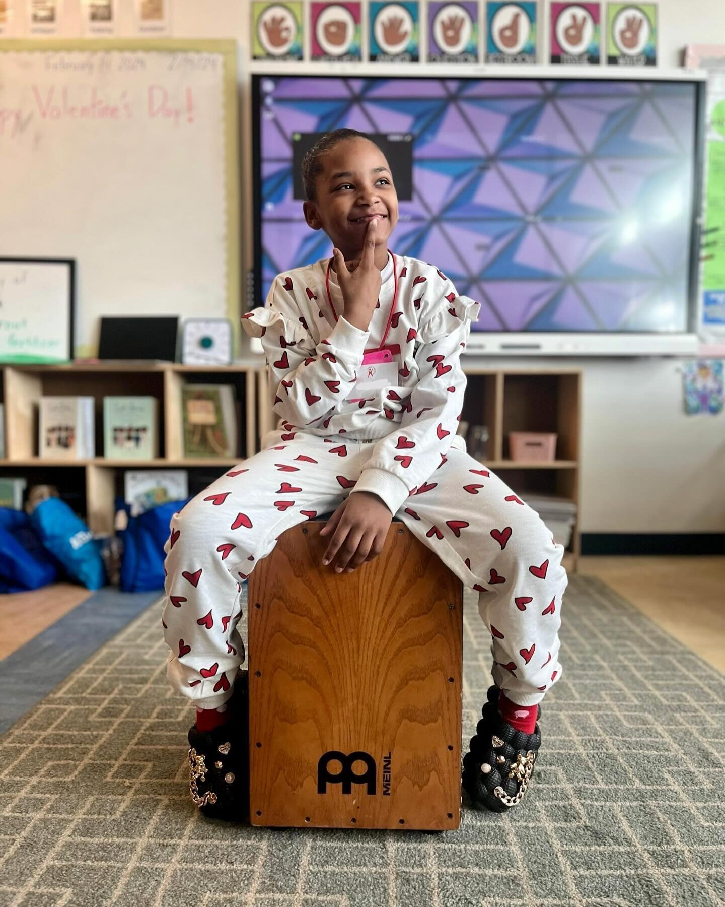 Grooving to the rhythm of Go-go this Valentine&rsquo;s Day! 💕🎶❤️ Students at Turner ES (@turnerrocketsdc) rocked the beat with our resident drummer, Mr. Lasso!