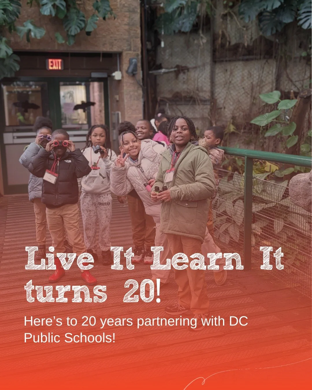 🎉 Powered by Curiosity 🎉

This year marks Live It Learn It&rsquo;s 20th year partnering with DC Public Schools!
Together with our community of students, teachers, families, and supporters, we&rsquo;re stepping into the new school year with open min
