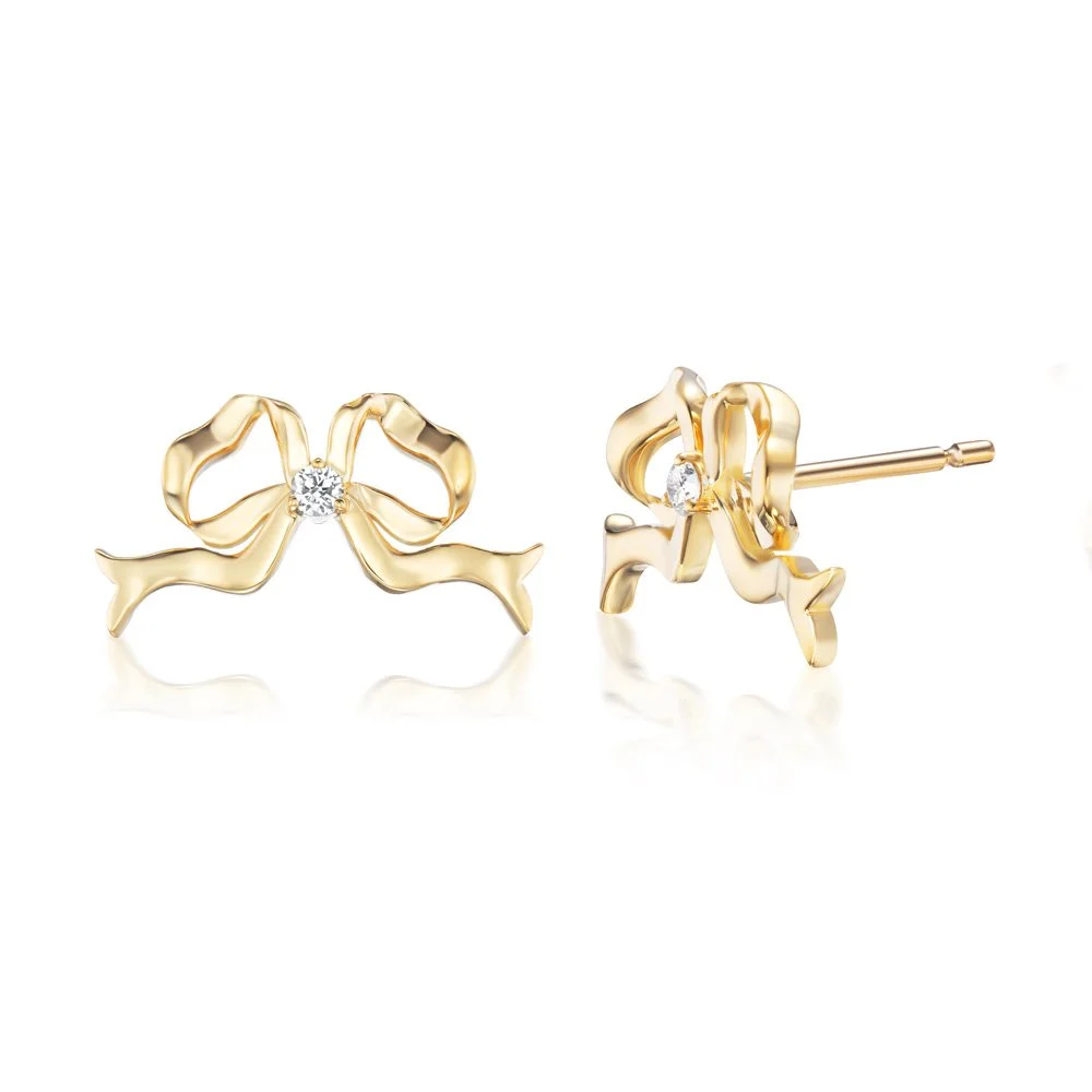 Small Bow Stud Earrings
