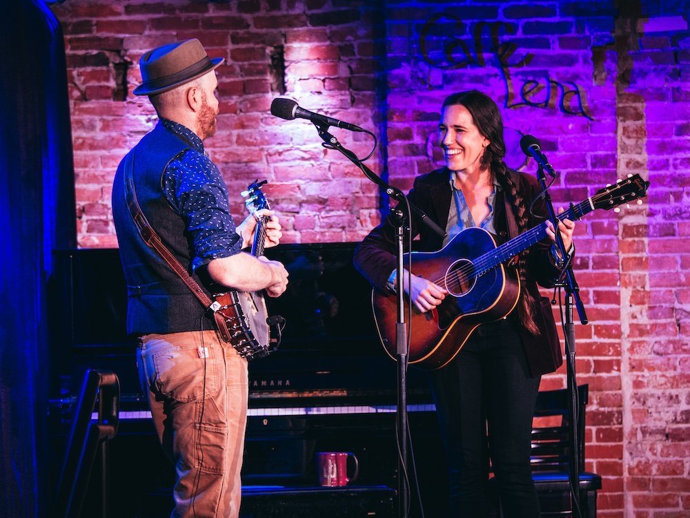 Liam Robinson and Jean Rohe perform at Caffe Lena, Saratoga Springs.&nbsp;Photo: Katie Dobies