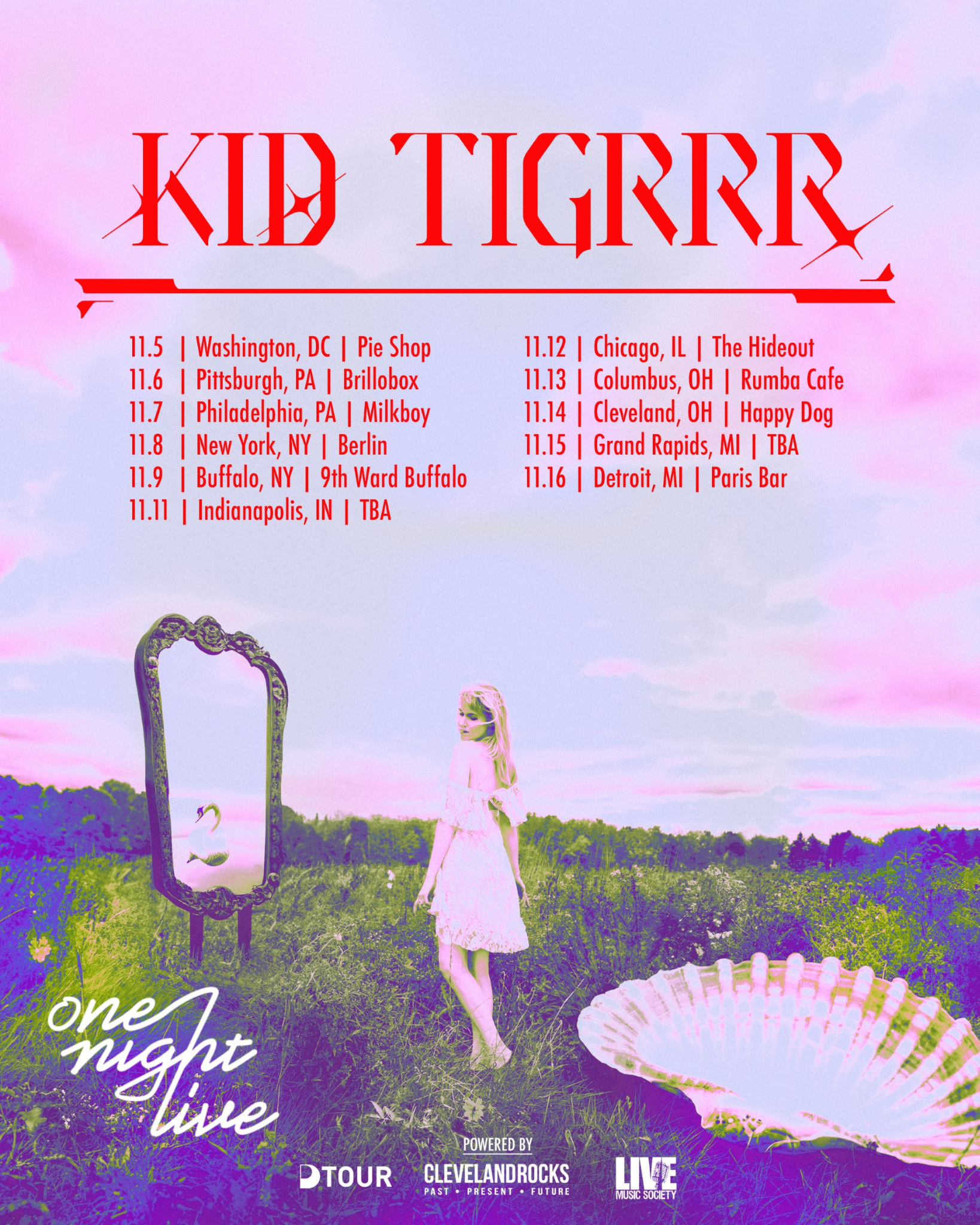 ONE NIGHT LIVE ANNOUNCES SECOND TOUR