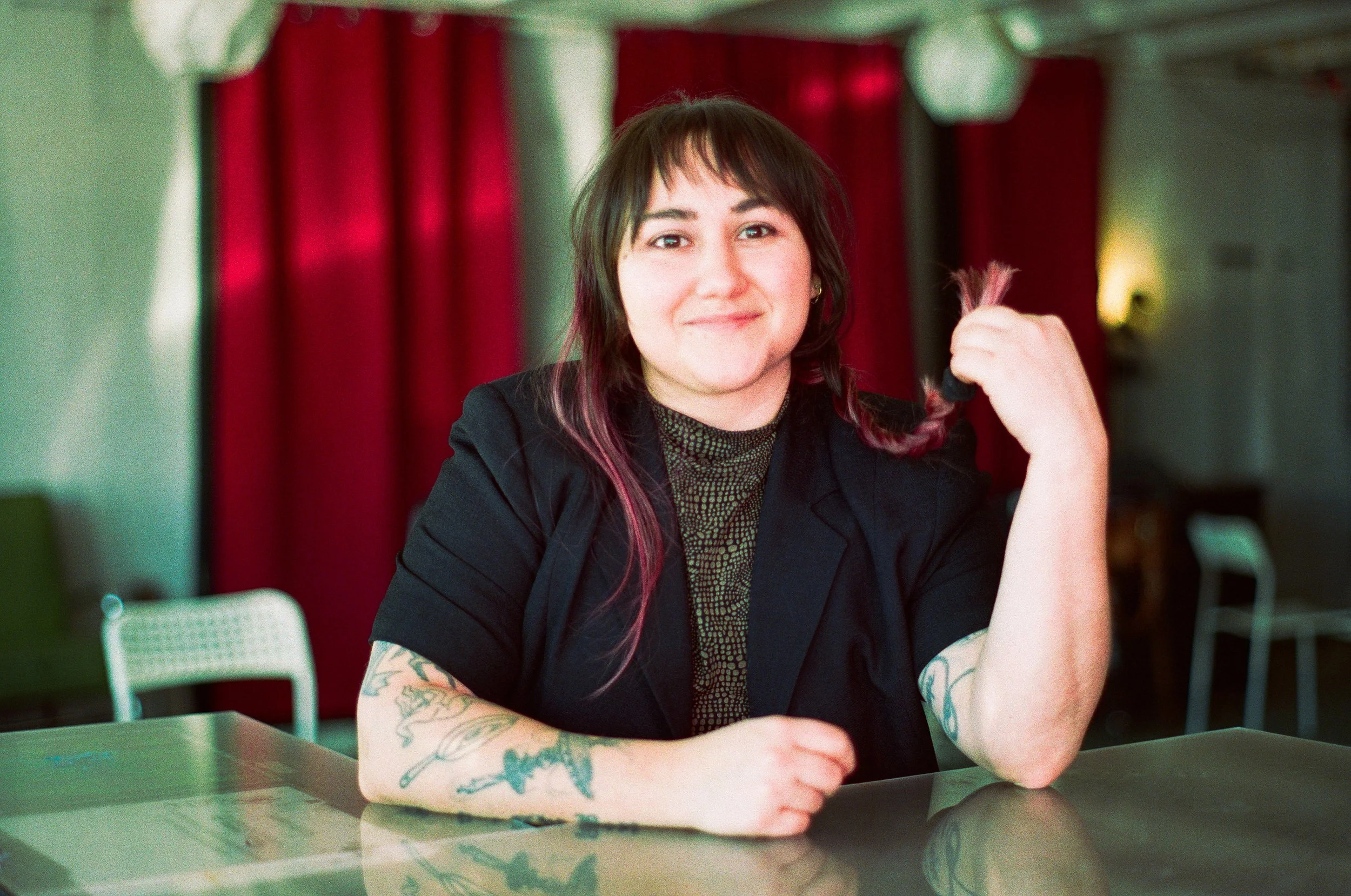  Olive Scibelli  
 she/they  
 Executive Director  
 Drkmttr Collective  
99 cap