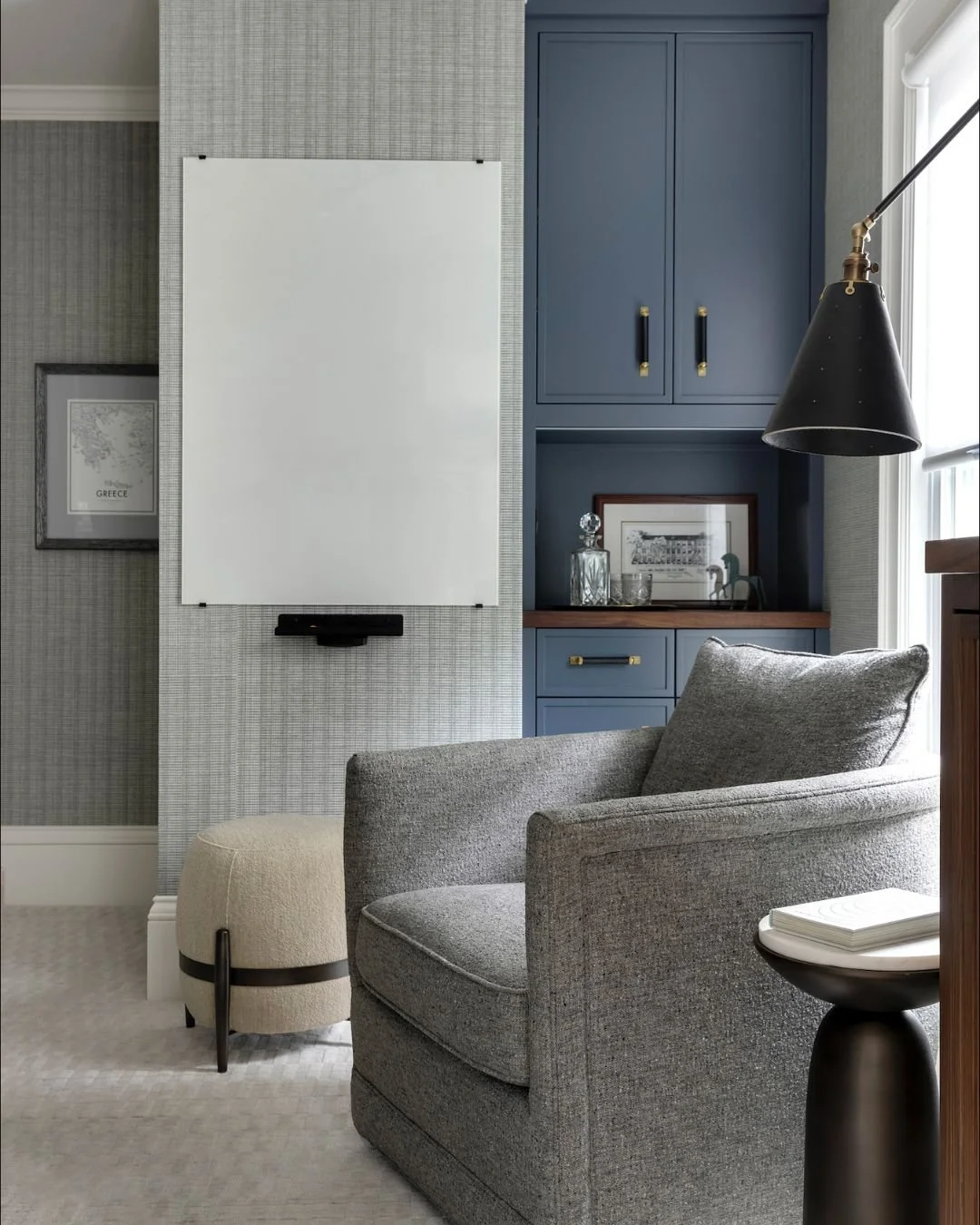 ✨ The Fremont Study Glow-Up! ✨ ⁣
⁣
Swipe ➡ to see how an underutilized corner turned into a space that actually inspires getting things done. ⁣
⁣
What changed? ⁣
💡 Brighter, intentional lighting ⁣
💼 Smarter storage + tools ⁣
🎨 A calming, focused c