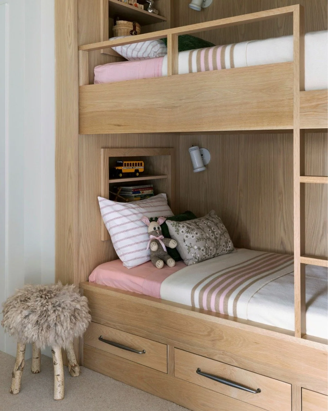 The week before Christmas felt like ✨magic✨ when we were kids. ⁣
⁣
The built-in bunk beds at our Whitefish Point project remind us of that feeling &mdash; Counting sleeps, checking the tree every morning, believing anything could happen.⁣
⁣
No rush, 