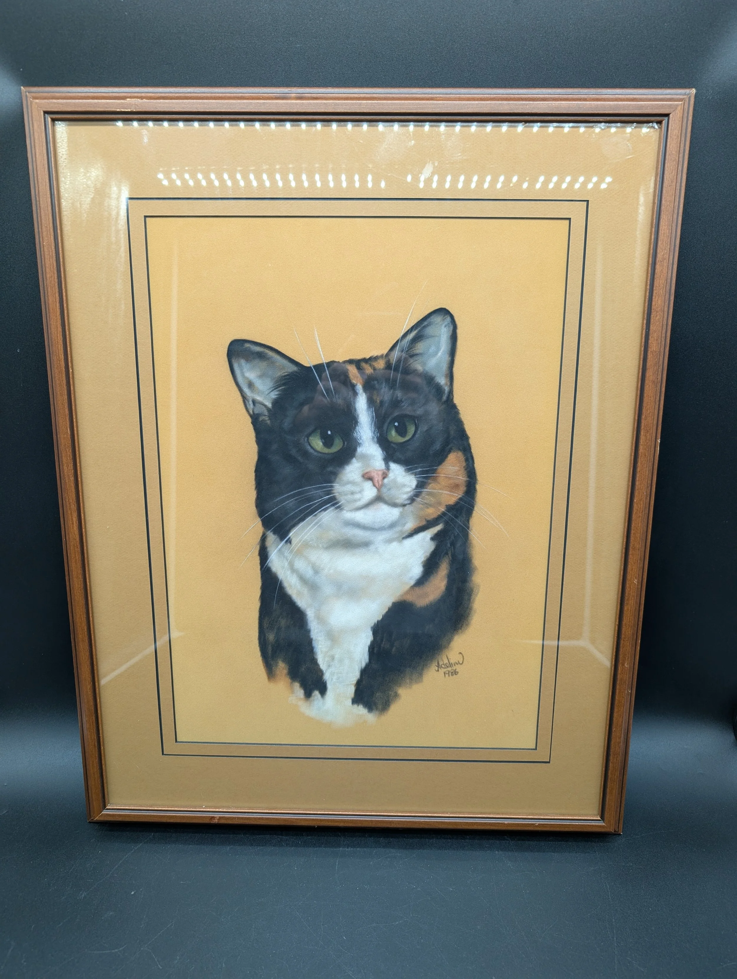589.  Adeline Haverson original picture of cat 19''x24.5''