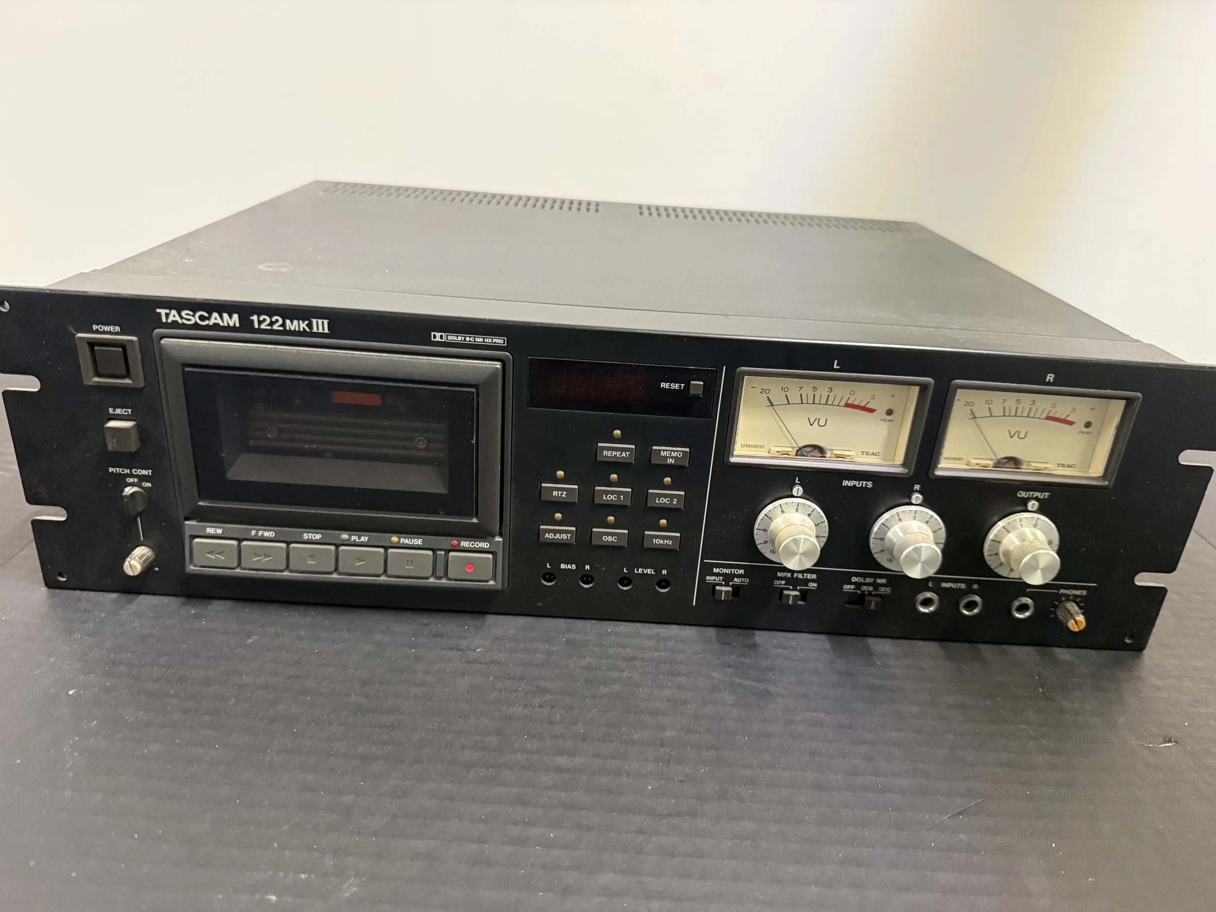 178.  Tascam 122 MKIII 3-Head Pro Cassette Deck, not tested, as is smoking environment