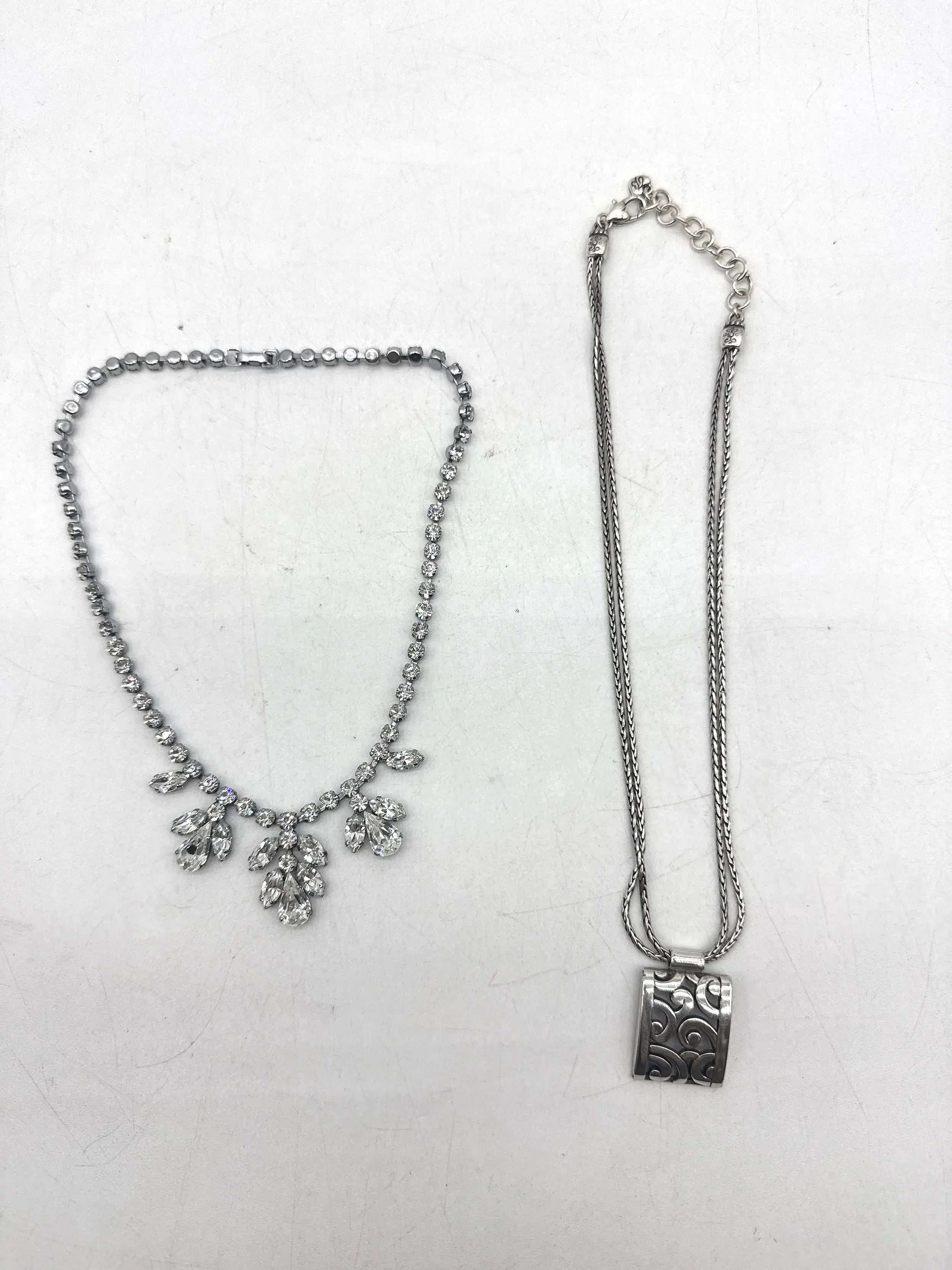 688.  Brighton necklace 18'' and rhinestone necklace 16''