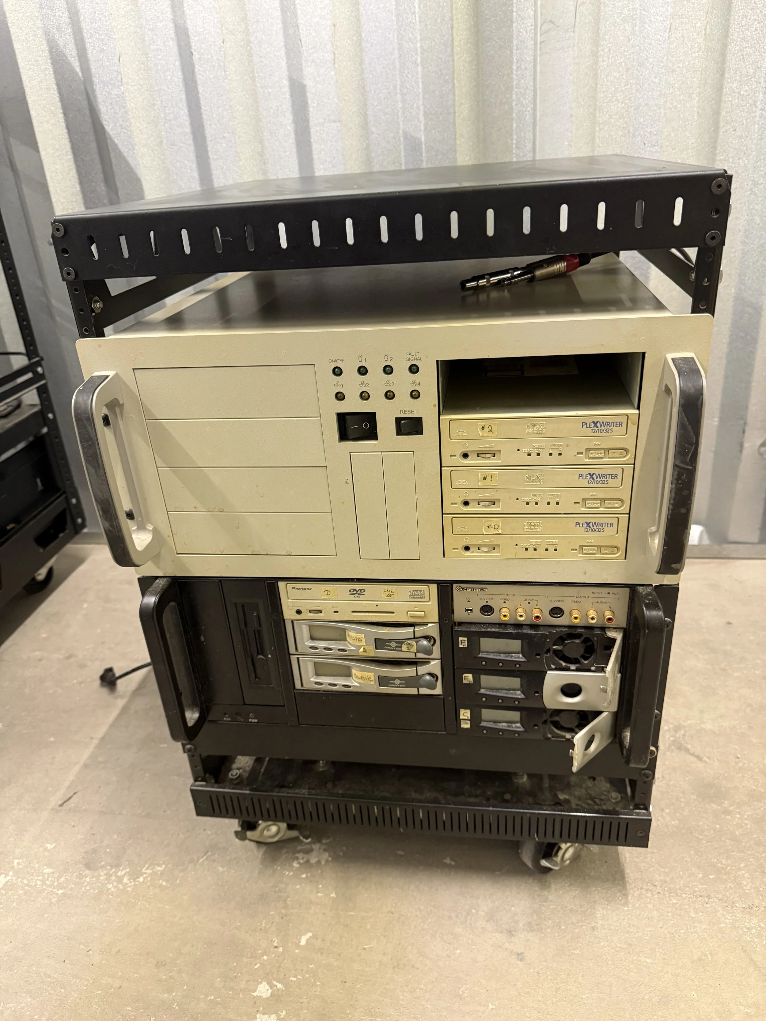 146.  Component cart on wheels, as is smoking environment, 18x20x24".  Components not included.