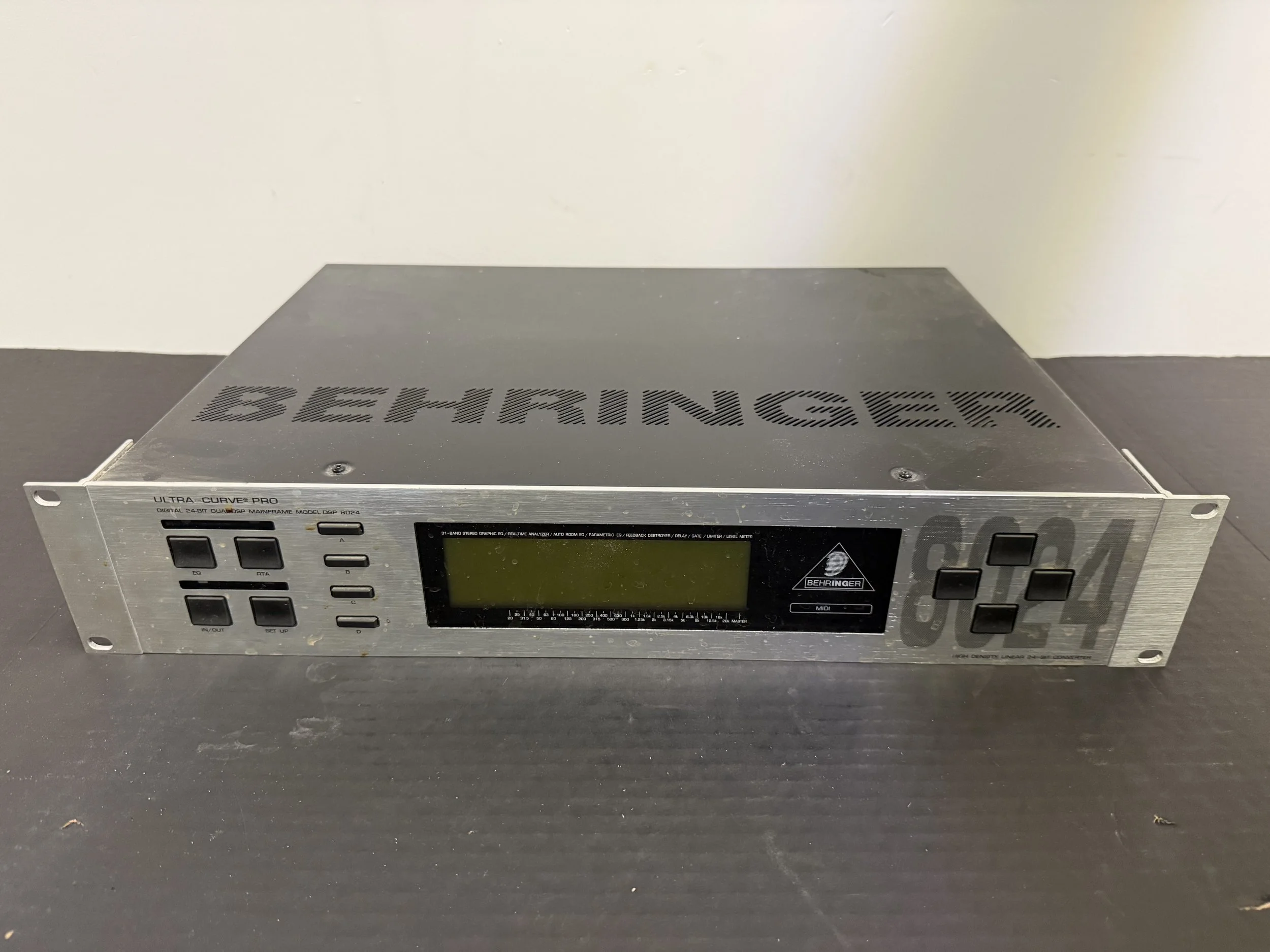 179.  Berhinger Ultra-Curve Pro  Digital 24 bit mainframe Model DSP 8024, not tested, as is smoking environment.  There are 3 of these for sale, each sold seperately.