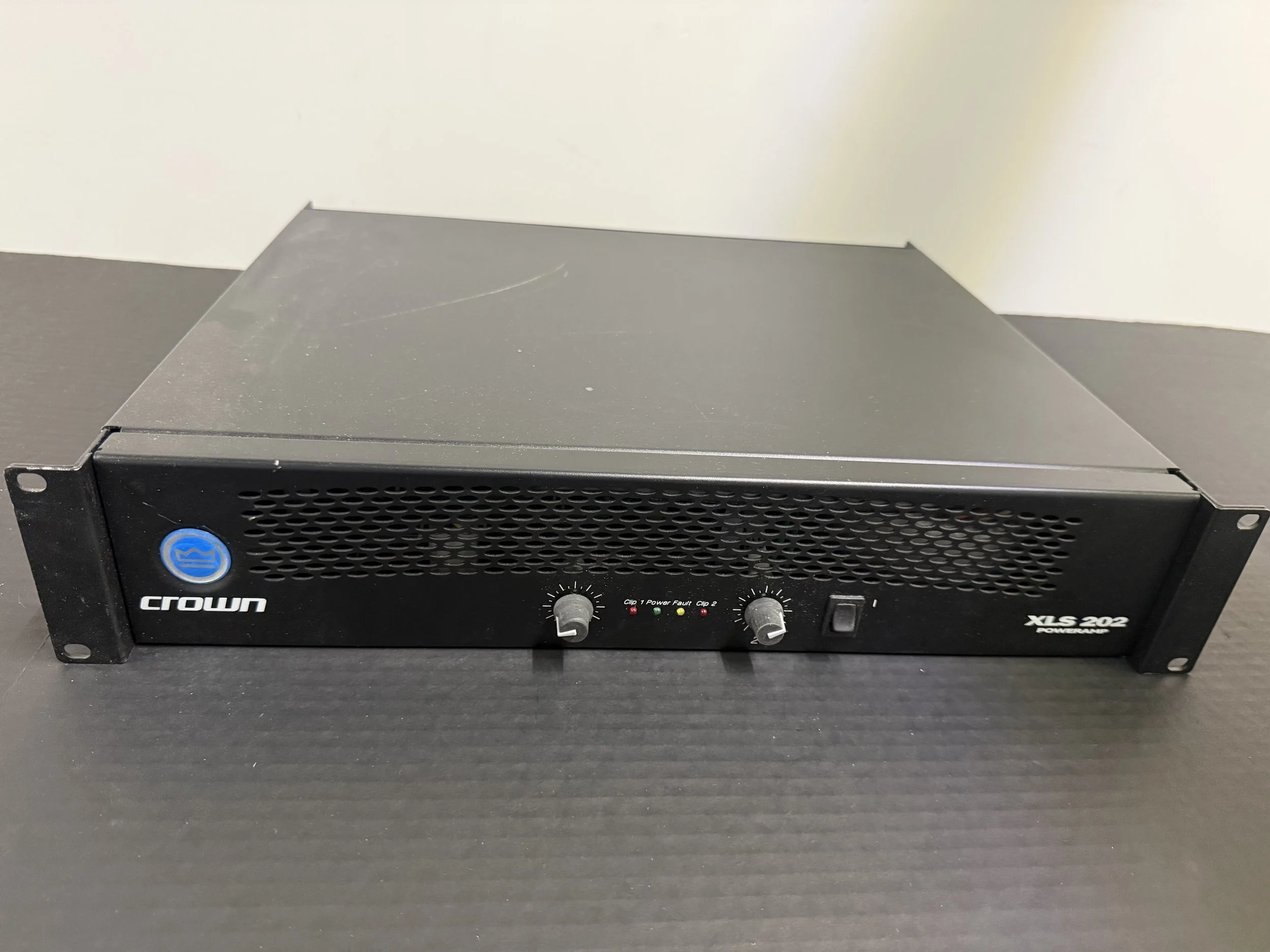 166.  Crown XLS 202 power amp, not tested, as is smoking environment