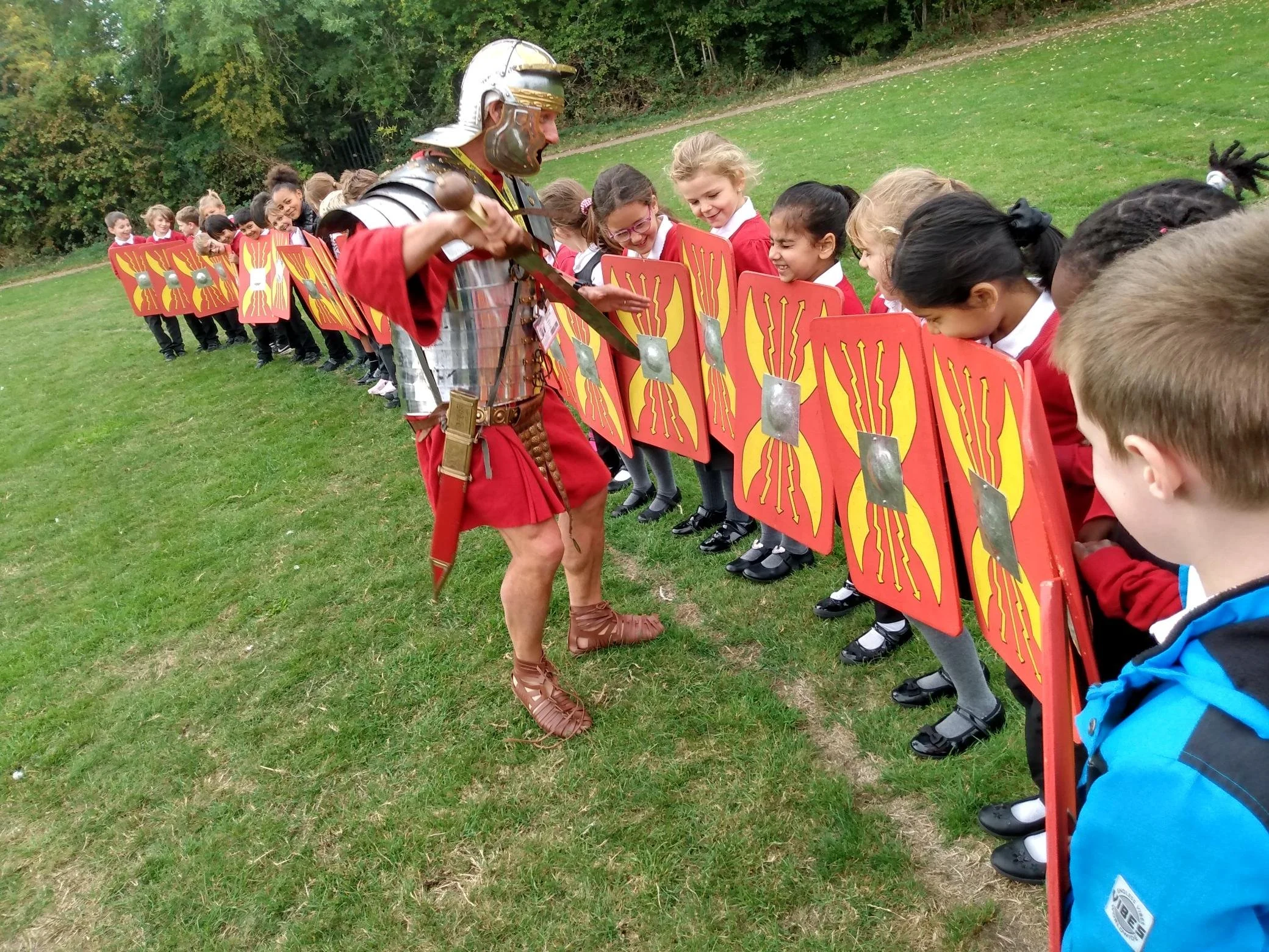 A visit from a Roman Soldier!