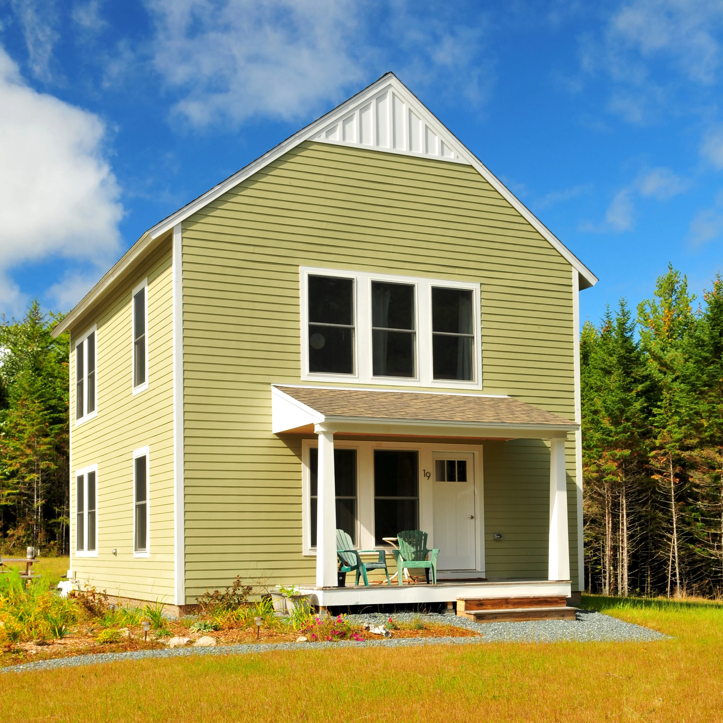 small, sustainable green home design on Mount Desert Island near Bar Harbor