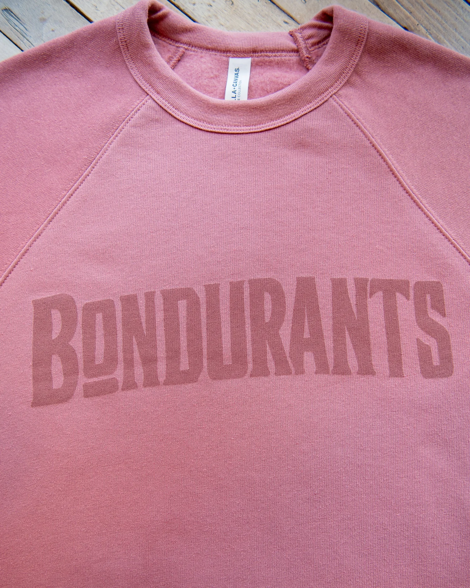 Pink No Sweat Sweatshirt Crewneck Sweatshirt With Tone-on-tone