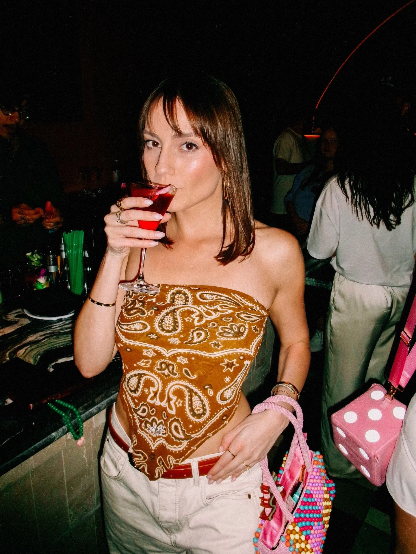 Fierce &amp; frisky kitty.🍒🐯🍸🪩 Opening weekend at @easytigerhifi and I&rsquo;m ready for round two. Who&rsquo;s coming with me? @stpetegals ❤️&zwj;🔥

#dtsp #hifibar #stpeteflorida #stpetenightlife