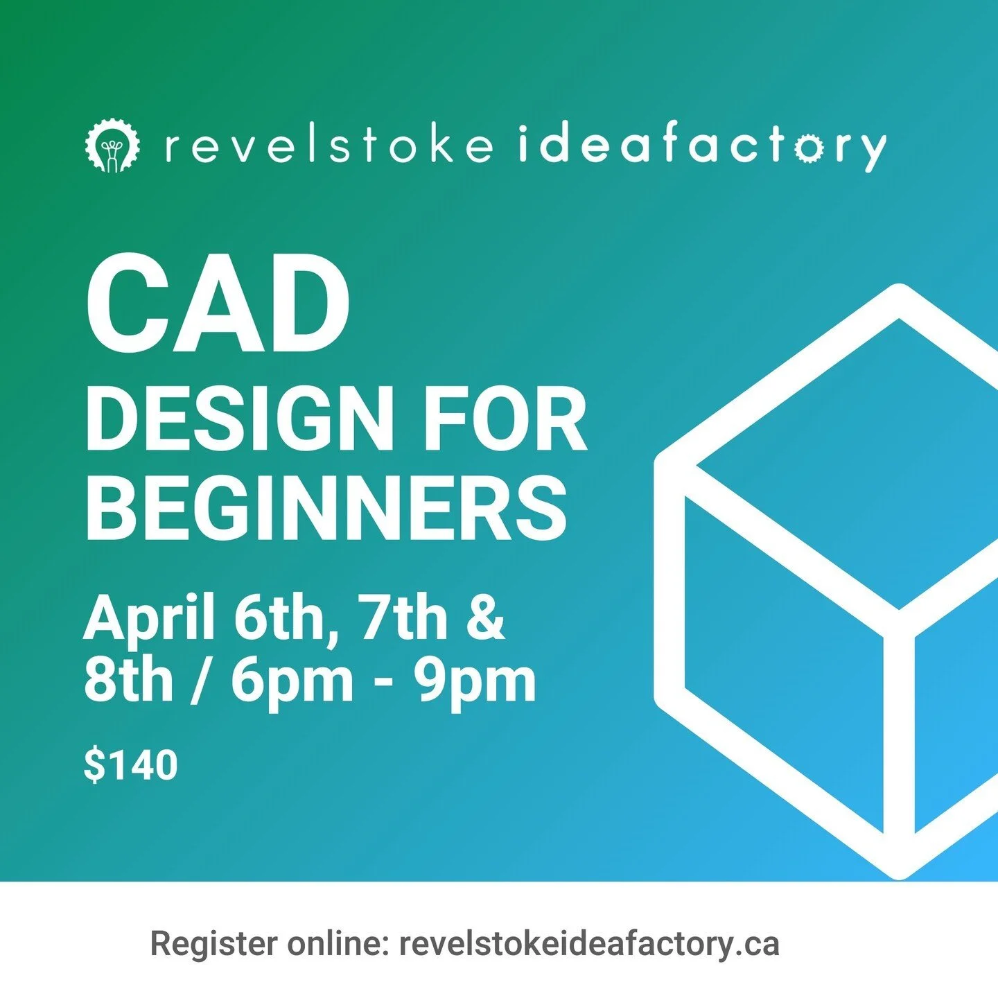 Announcing the launch our our beginner's CAD design course in Fusion 360.
Learn how to create three-dimensional objects for 3D printing, product design and manufacturing at this three-part workshop series lead by civil engineer in training @averybri
