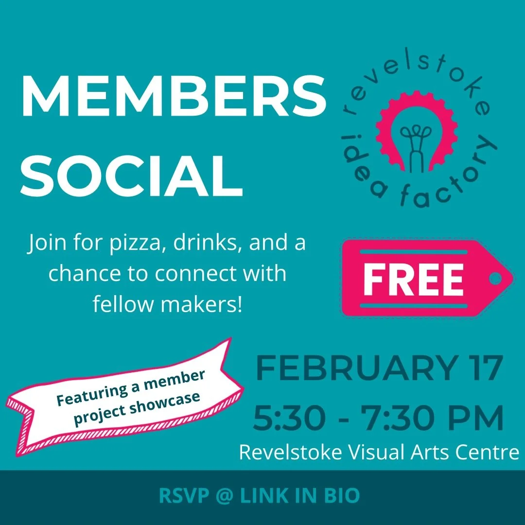 Join us for our first Members Social of the year Tuesday February 17, 5:30-7:30pm. New faces and past members are welcome! RSVP at the link in our bio. 

Want to share a project? Let us know and we&rsquo;ll add you to our members showcase. 
🍕🍻💡