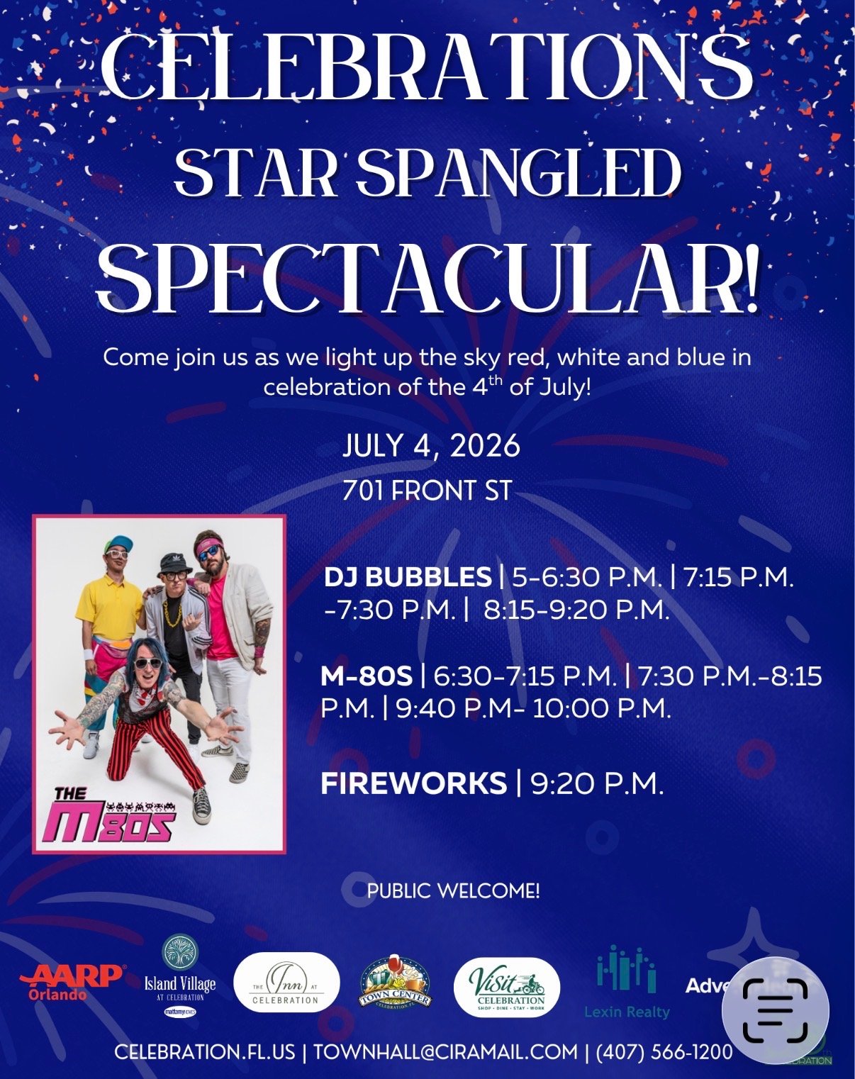 The M-80s - Celebration’s Star Spangled Spectacular!