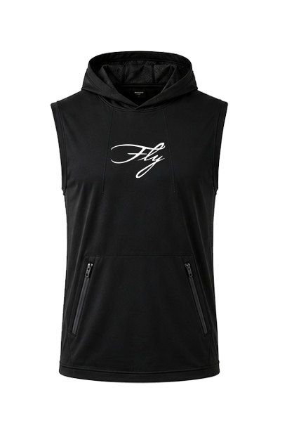 Sleeveless Hoodie Tee BLACK front view.png