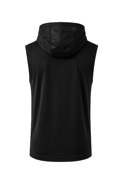 Sleeveless Hoodie Tee BLACK back view.png