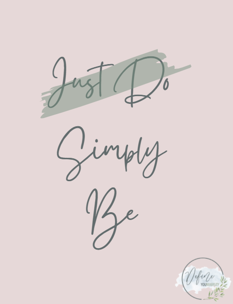 Simply BE Quote Poster