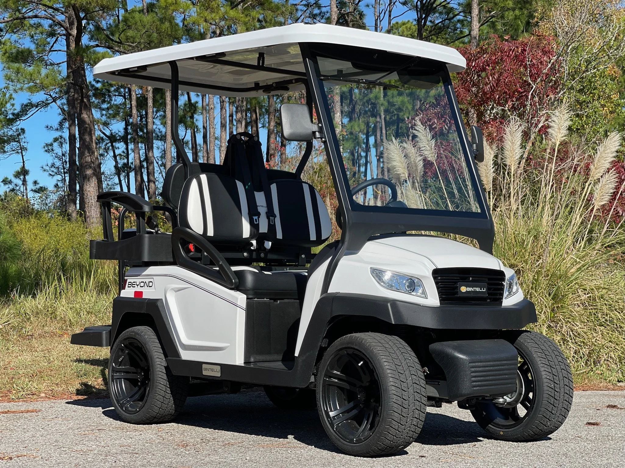 4WB98 White 4 Seater Golf Cart