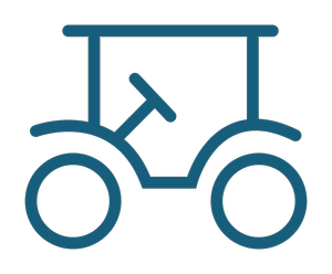 Beach Better golf cart logo