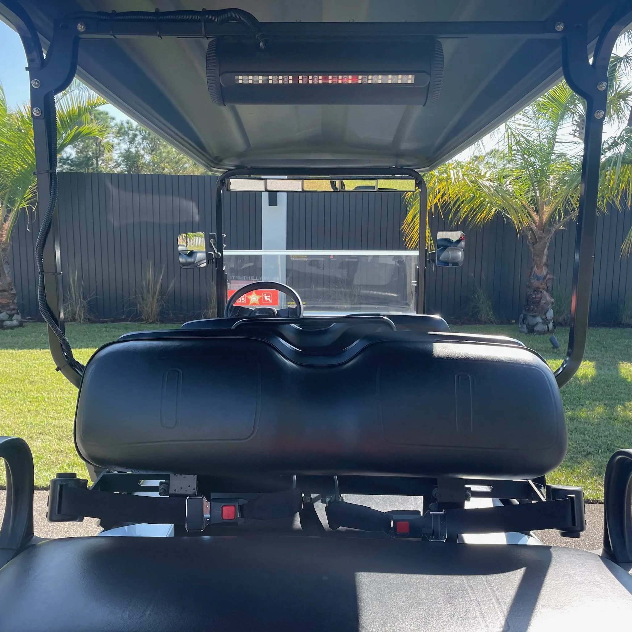 Lifted Gas ASPT Silver 6 Seat Golf Cart & Soundbar - Always Beach Better