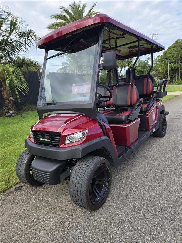 BB18L burgundy electric golf cart
