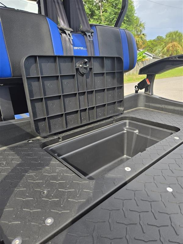 Used Lithium Lifted 4 Seat Golf Cart, Hydro Blue - Always Beach Better