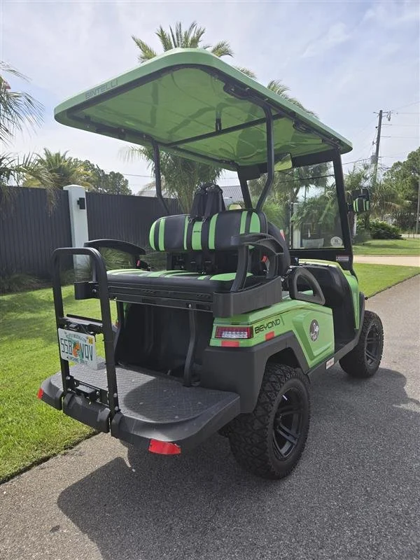 Used Lifted Bintelli Beyond Lime Green 4 Seat (4PL), Lithium, LED Glow System - Always Beach Better